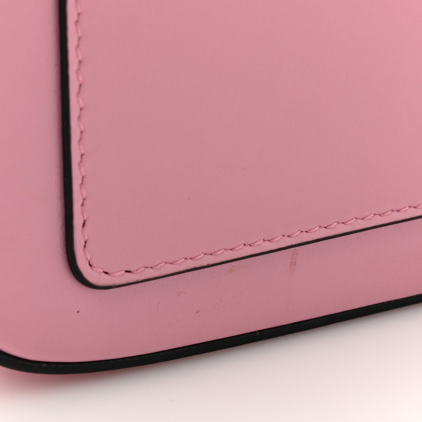 DOLCE GABBANA Calfskin Hot Stuff DG Logo 3.5 Crossbody Bag Baby Pink