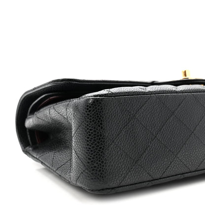 Chanel Caviar Quilted Medium Double Flap Black 9 of 10