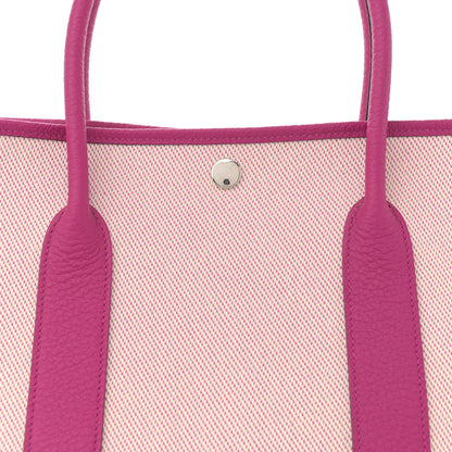 Hermes Toile Negonda Garden Party Tote 36 MM Ecru Rose Pourpre 8 of 10