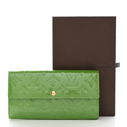 Louis Vuitton Vernis Sarah Wallet Vert Tonic 11 of 11