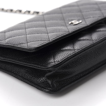 Chanel Caviar Quilted Wallet On Chain WOC Black 6 of 12