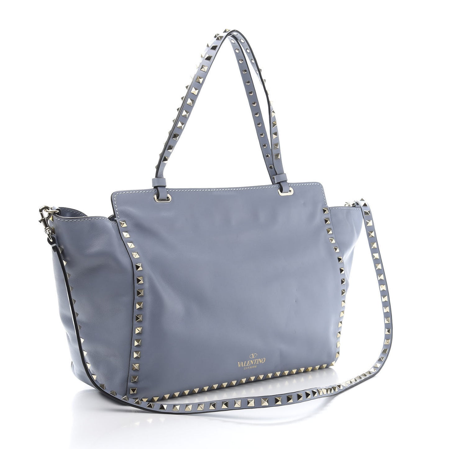 Vitello Medium Rockstud Tote London Stone