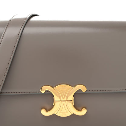Celine Shiny Calfskin Medium Triomphe Pebble 7 of 12