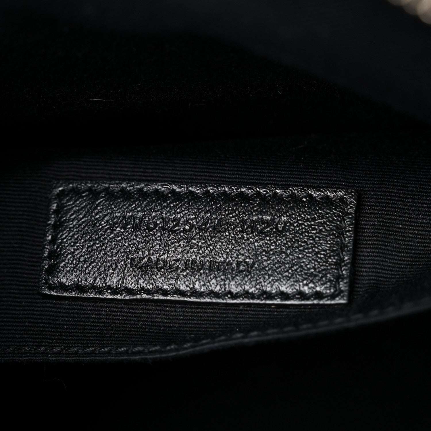 Saint Laurent Calfskin Matelasse Monogram Lou Camera Bag Navy 7 of 11