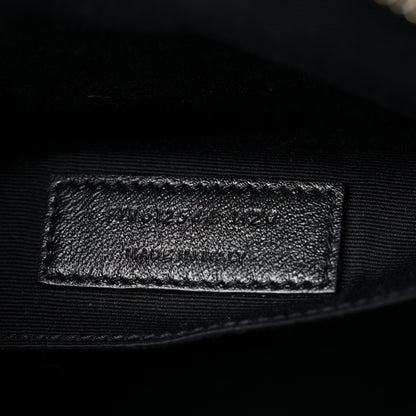 Saint Laurent Calfskin Matelasse Monogram Lou Camera Bag Navy 7 of 11