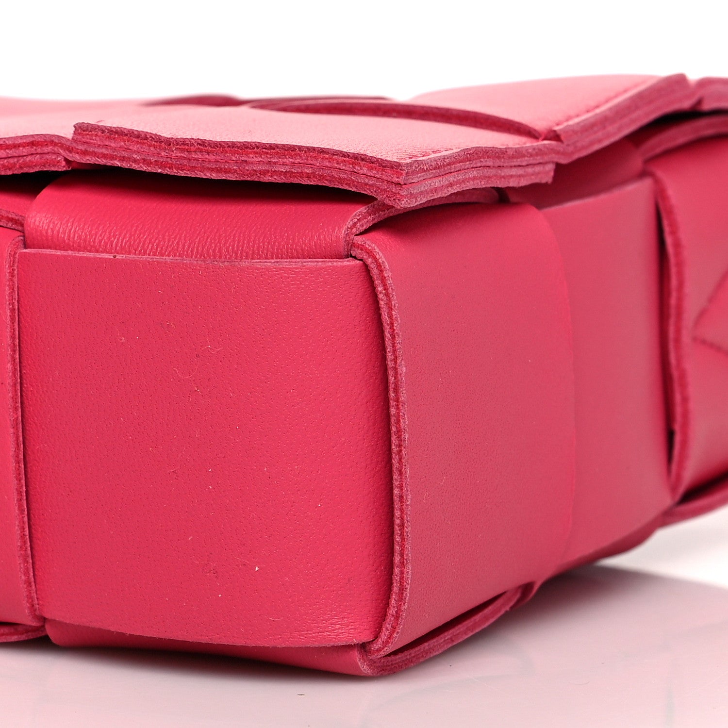 Bottega Veneta Lambskin Maxi Intrecciato Cassette Crossbody Bag Lollipop 8 of 8