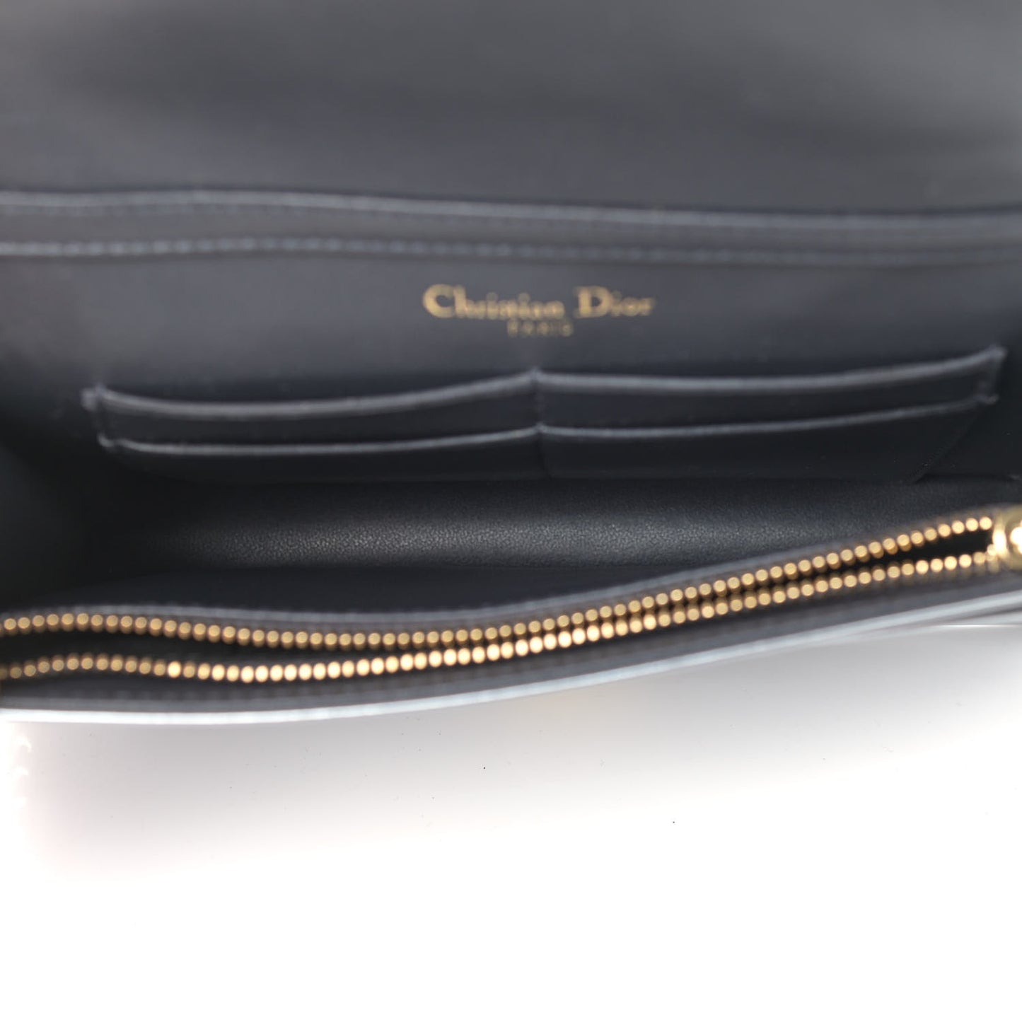 Metallic Patent Micro-Cannage Mini Diorama Flap Bag Silver