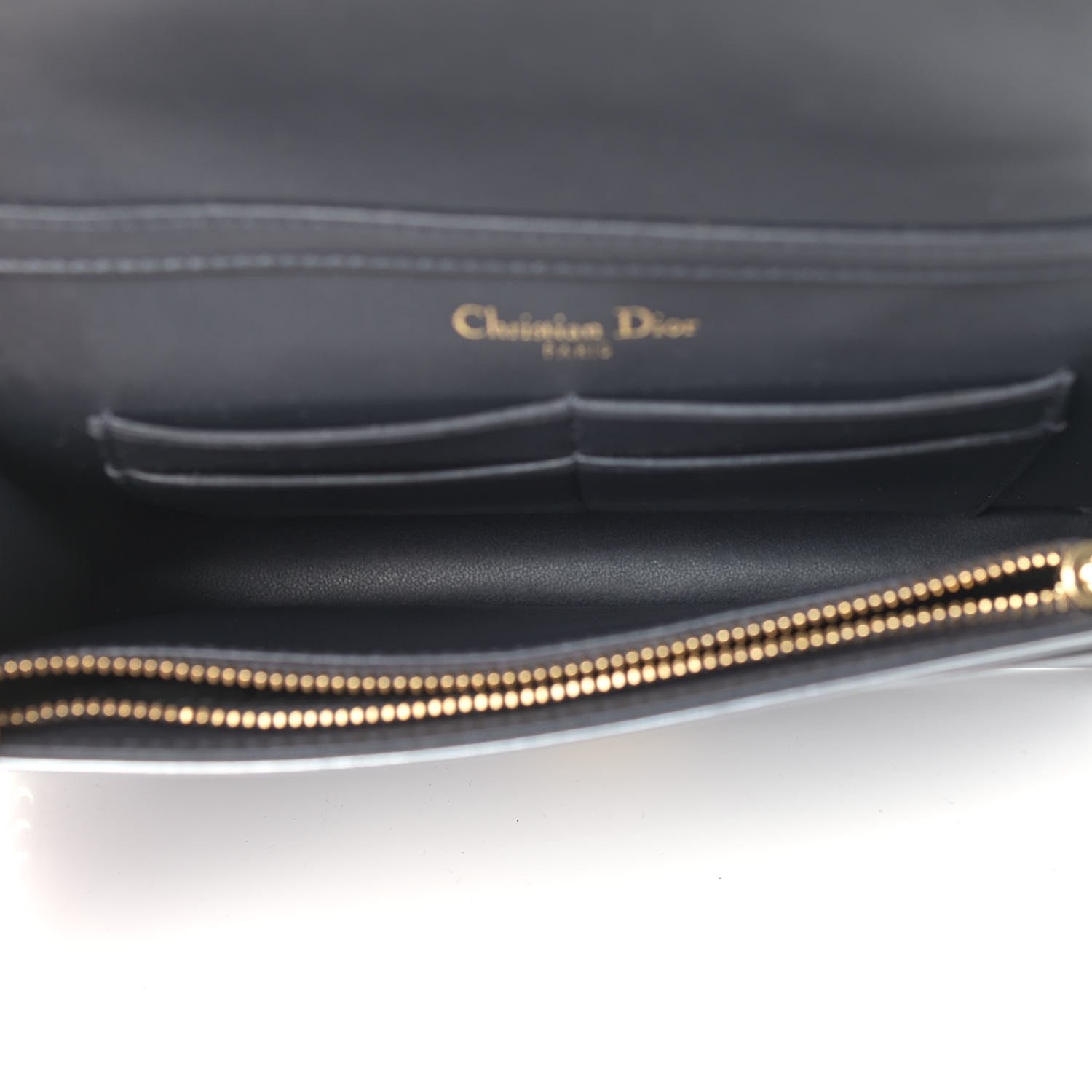 Christian Dior Metallic Patent Micro-Cannage Mini Diorama Flap Bag Silver 6 of 13