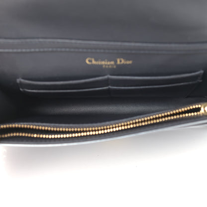 Christian Dior Metallic Patent Micro-Cannage Mini Diorama Flap Bag Silver 6 of 13