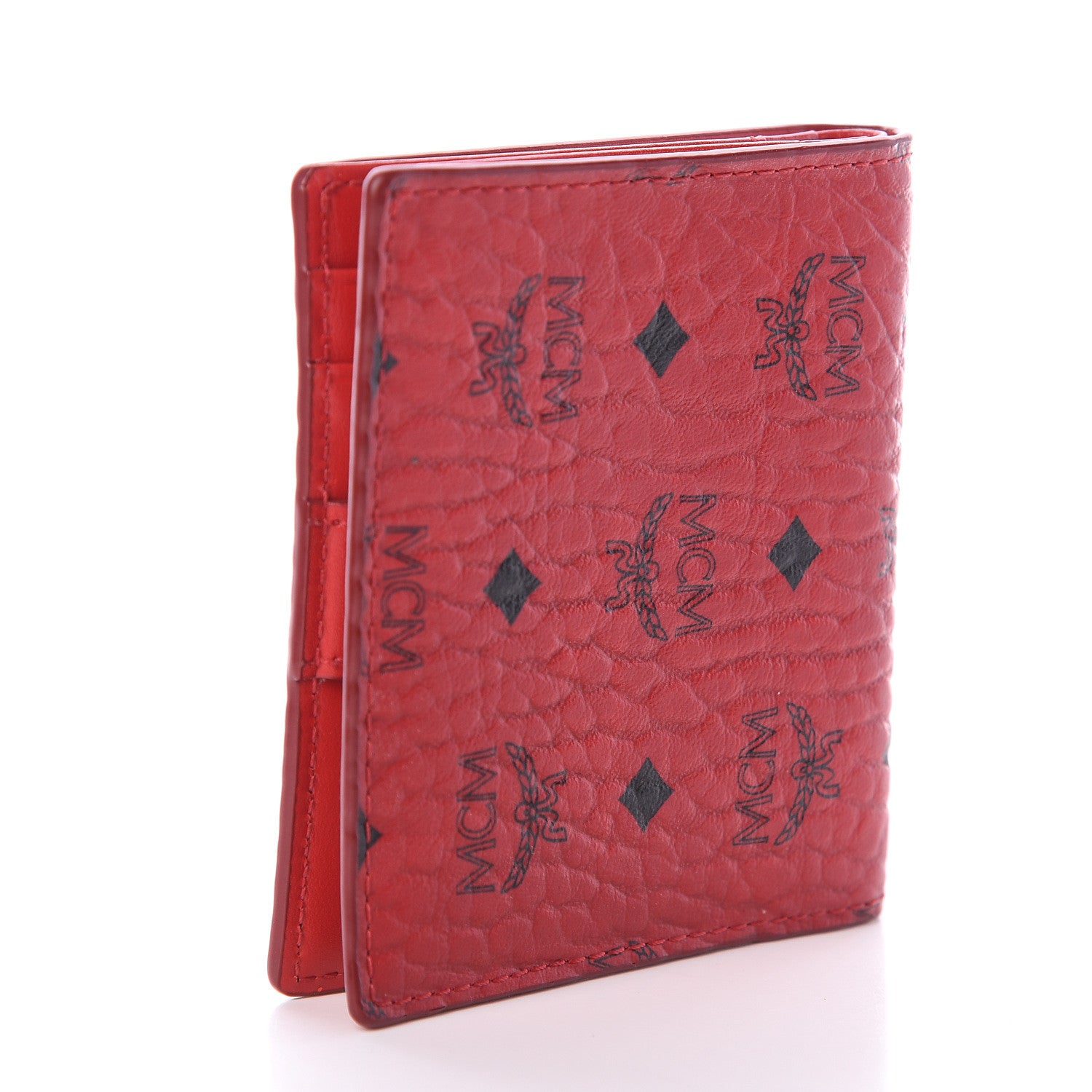MCM Visetos ID Wallet Red 2 of 5