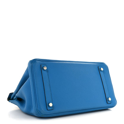 Hermes Togo Verso Birkin 30 Bleu Zanzibar Malachite 4 of 12