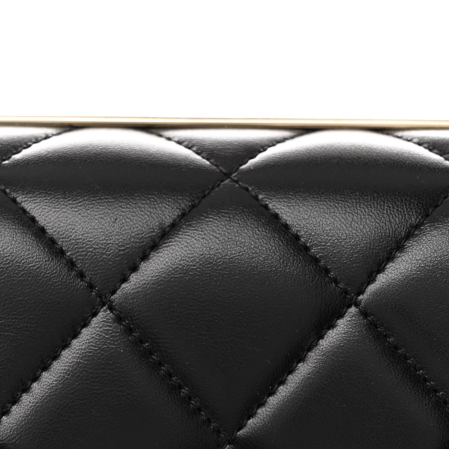 Lambskin Quilted Medium Trendy CC Flap Dual Handle Bag Black