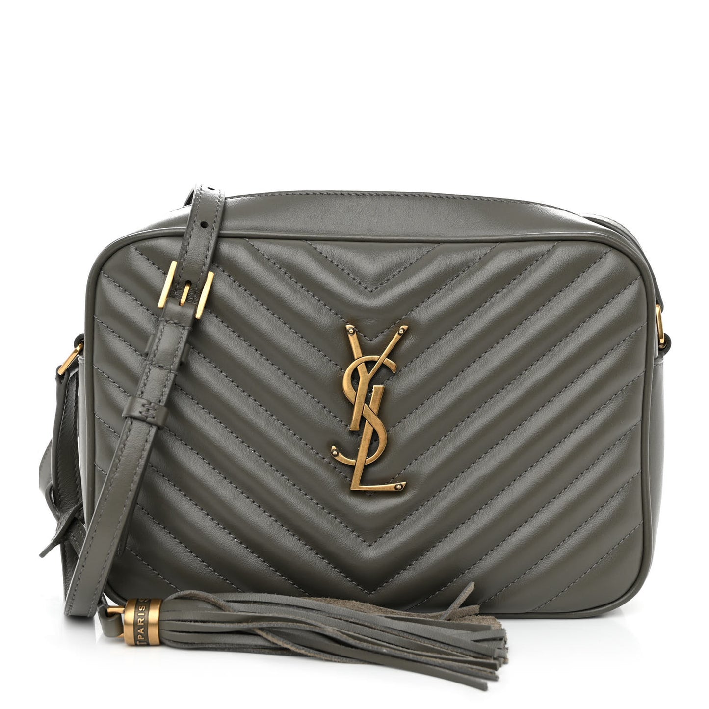 Calfskin Matelasse Monogram Lou Camera Bag Dark Smog