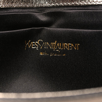 Saint Laurent Metallic Calfskin Large Belle De Jour Clutch Rose Gold 6 of 7