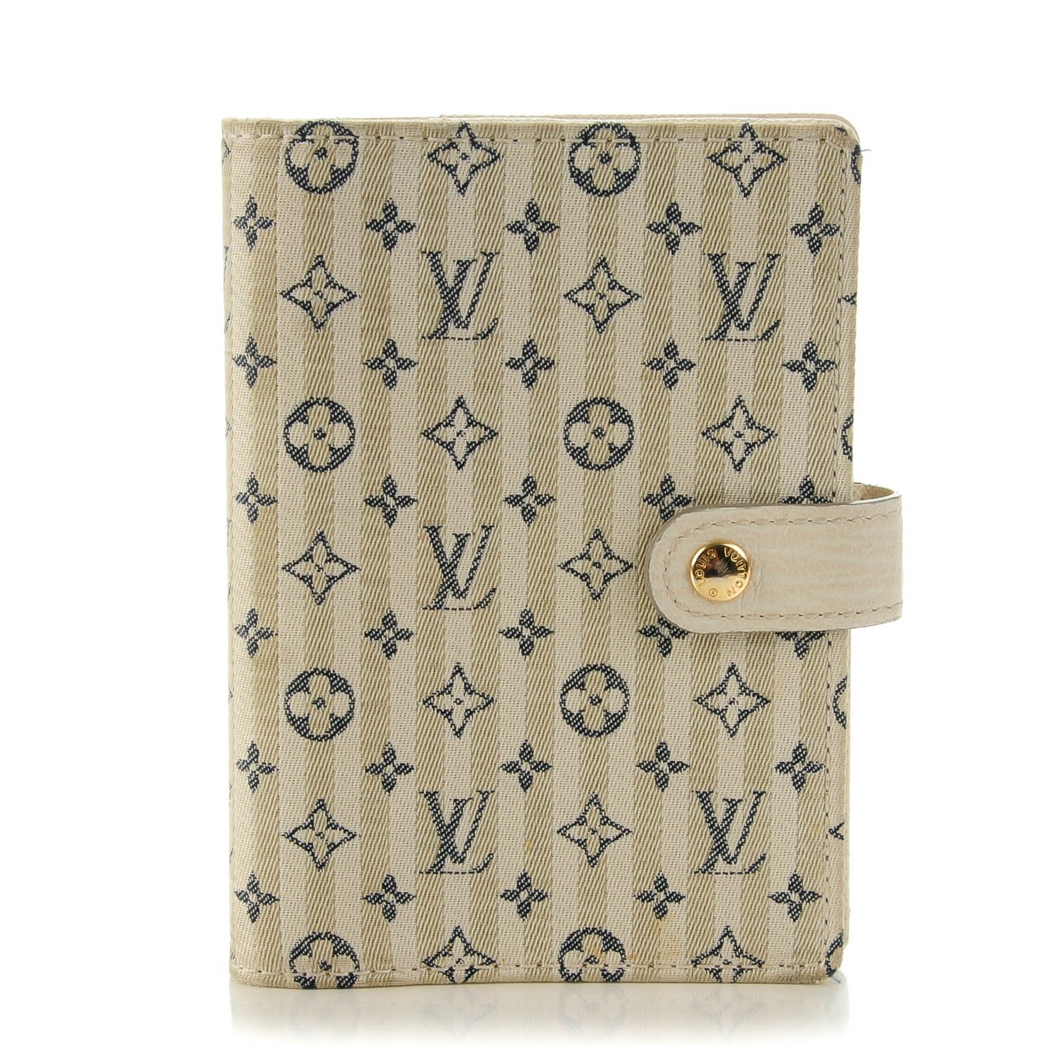 Louis Vuitton Mini Lin Croisette Small Ring Agenda Blue 1 of 7