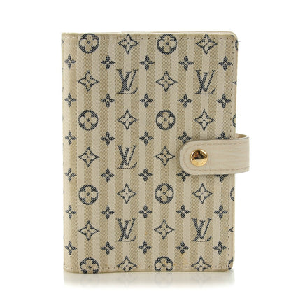 Louis Vuitton Mini Lin Croisette Small Ring Agenda Blue 1 of 7
