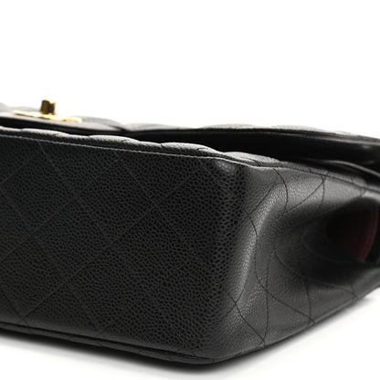 Chanel Caviar Quilted Jumbo Double Flap Black 9 of 11
