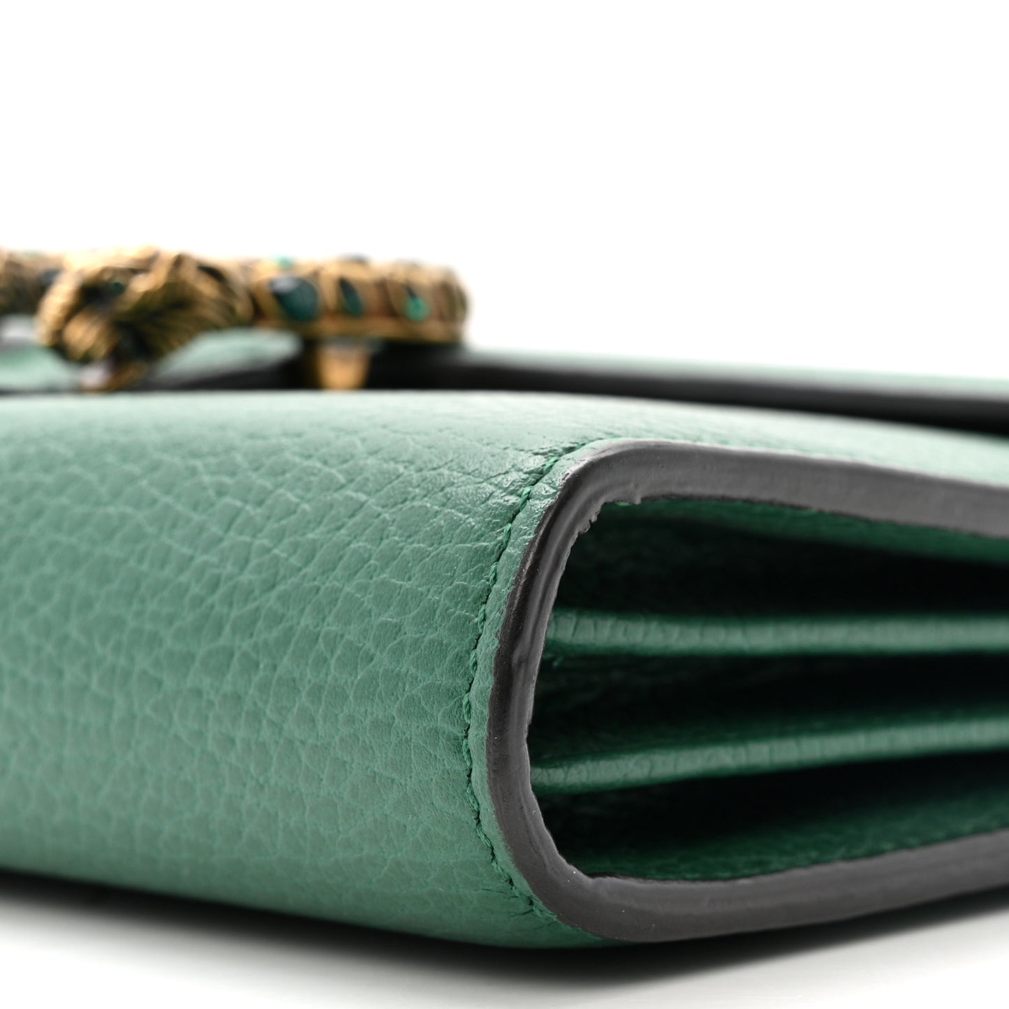 Calfskin Mini Dionysus Chain Wallet Emerald