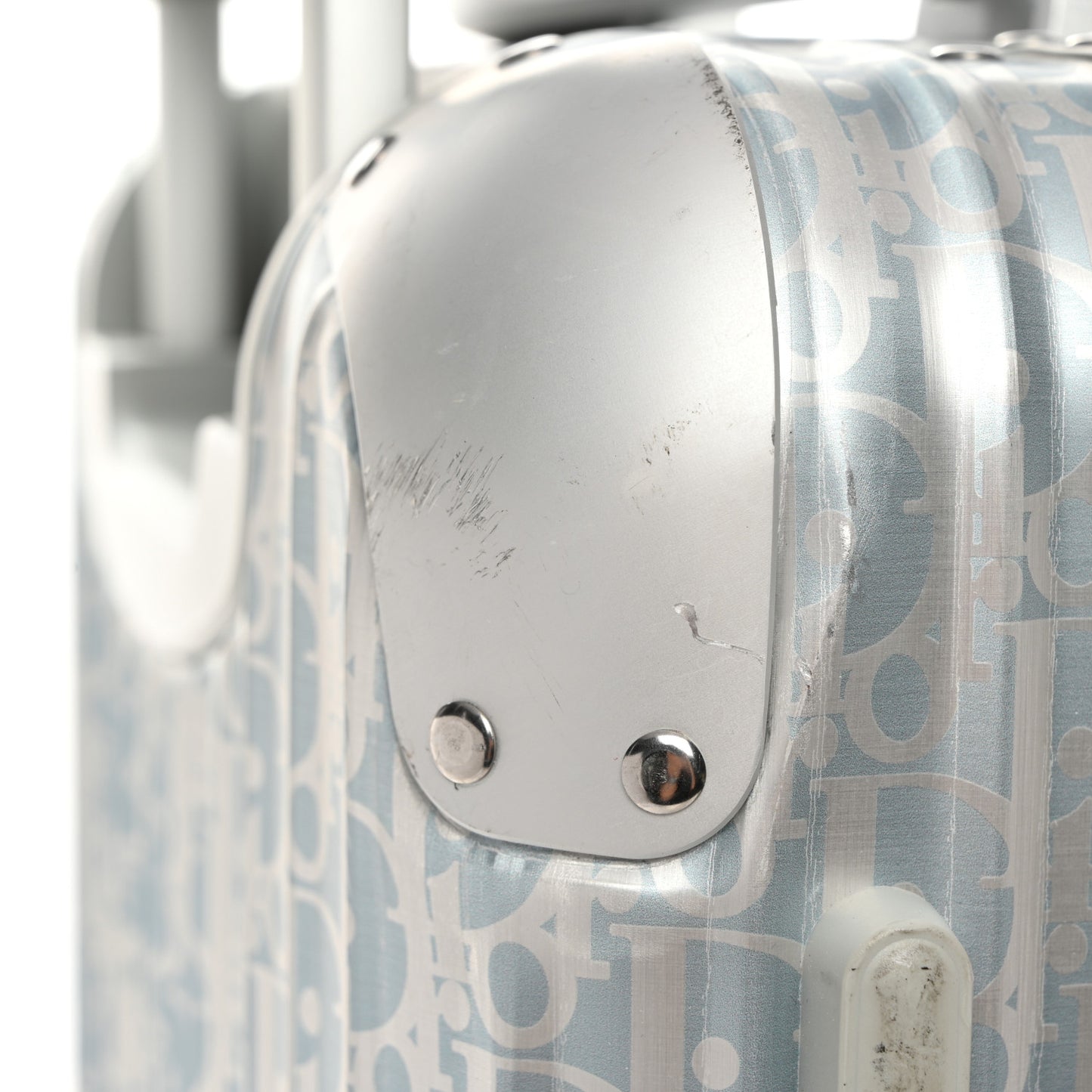 X RIMOWA Aluminum Gradient Cabin Luggage Blue Multi