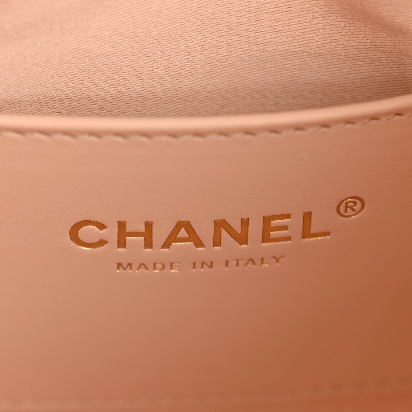 Metallic Caviar Quilted Small Chanel 25 Handbag Copper