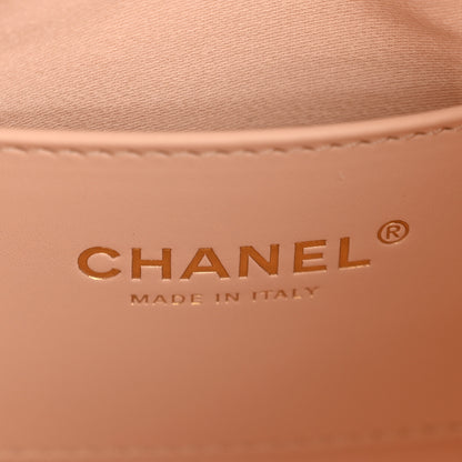 Chanel Metallic Caviar Quilted Small Chanel 25 Handbag Copper 6 of 11
