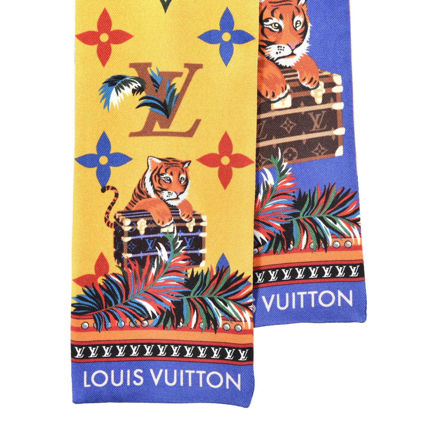 Louis Vuitton Silk Monogram Precious Tiger Bandeau Yellow 2 of 3
