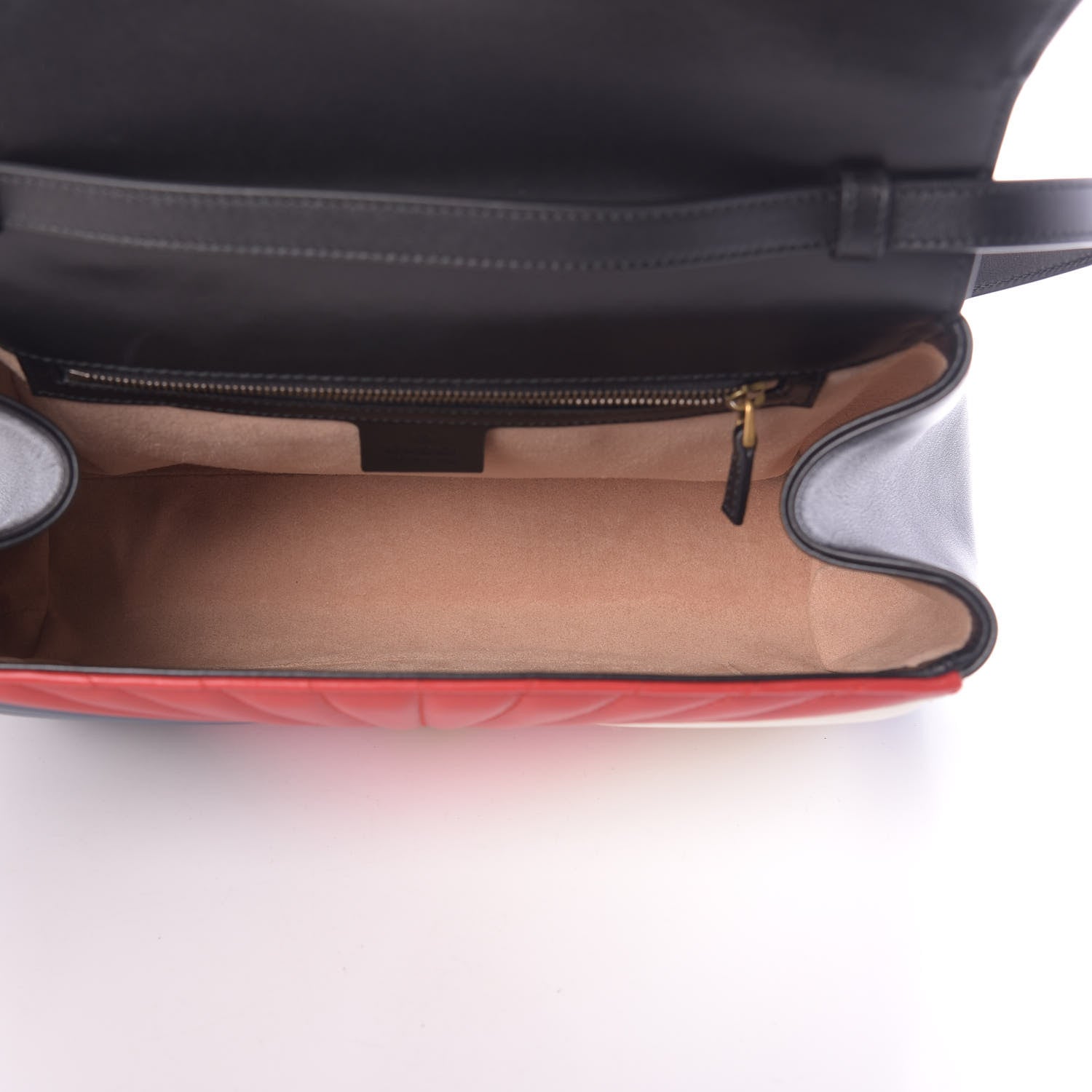 Gucci Calfskin Bamboo Trapuntata Queen Margaret Top Handle Bag Blue Agata Hibiscus Red Mystic White Sugar Pink 5 of 12