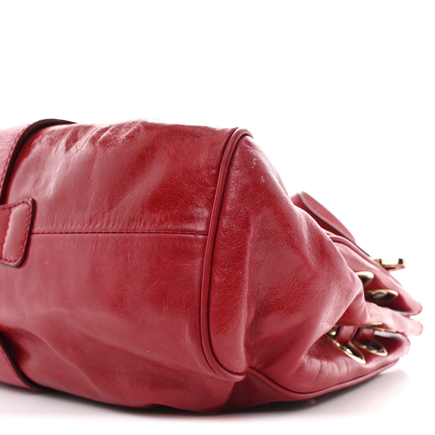 Calfskin Ramona Tote Red