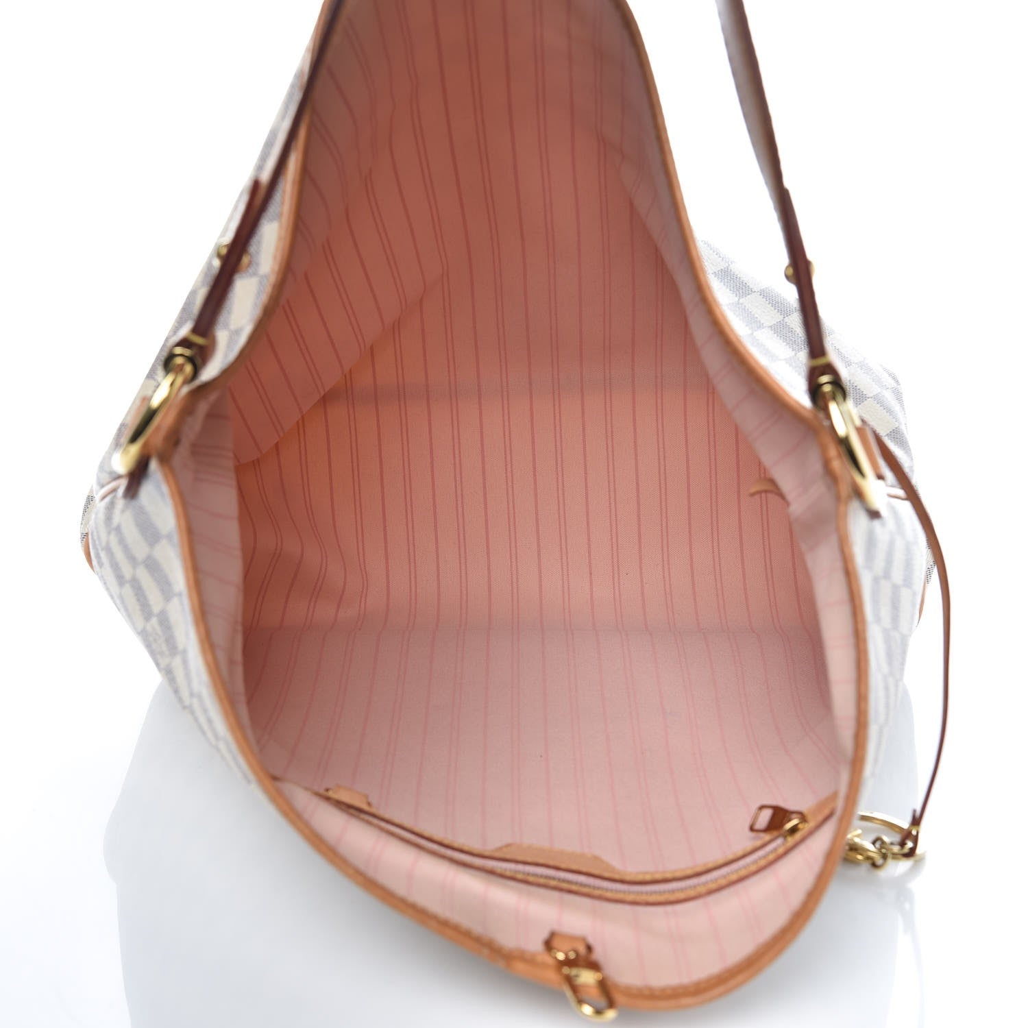 Louis Vuitton Damier Azur Delightful MM Rose Ballerine 5 of 11