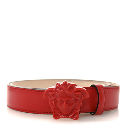 Versace Calfskin Tonal 3cm La Medusa Belt 95 38 Red 1 of 6