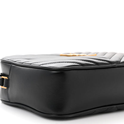 Saint Laurent Calfskin Matelasse Monogram Lou Camera Bag Black 9 of 10