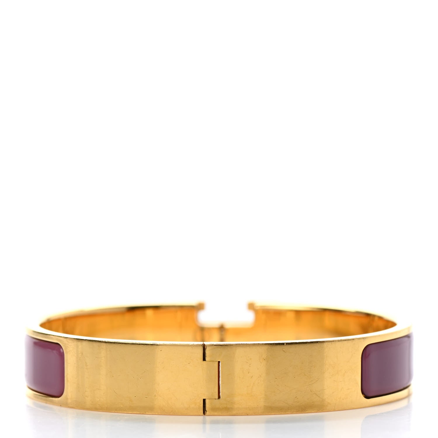 Hermes Enamel Narrow Clic Clac H Bracelet PM Rose de Chine 3 of 4