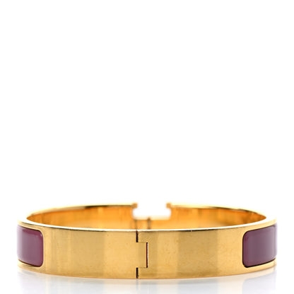 Hermes Enamel Narrow Clic Clac H Bracelet PM Rose de Chine 3 of 4
