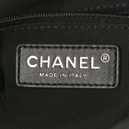 Chanel Lambskin Quilted Large Perfect Meeting Hobo Black 6 of 10