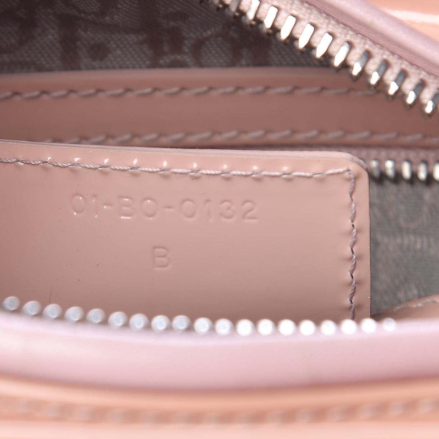 Patent Cannage Medium Lady Dior Beige