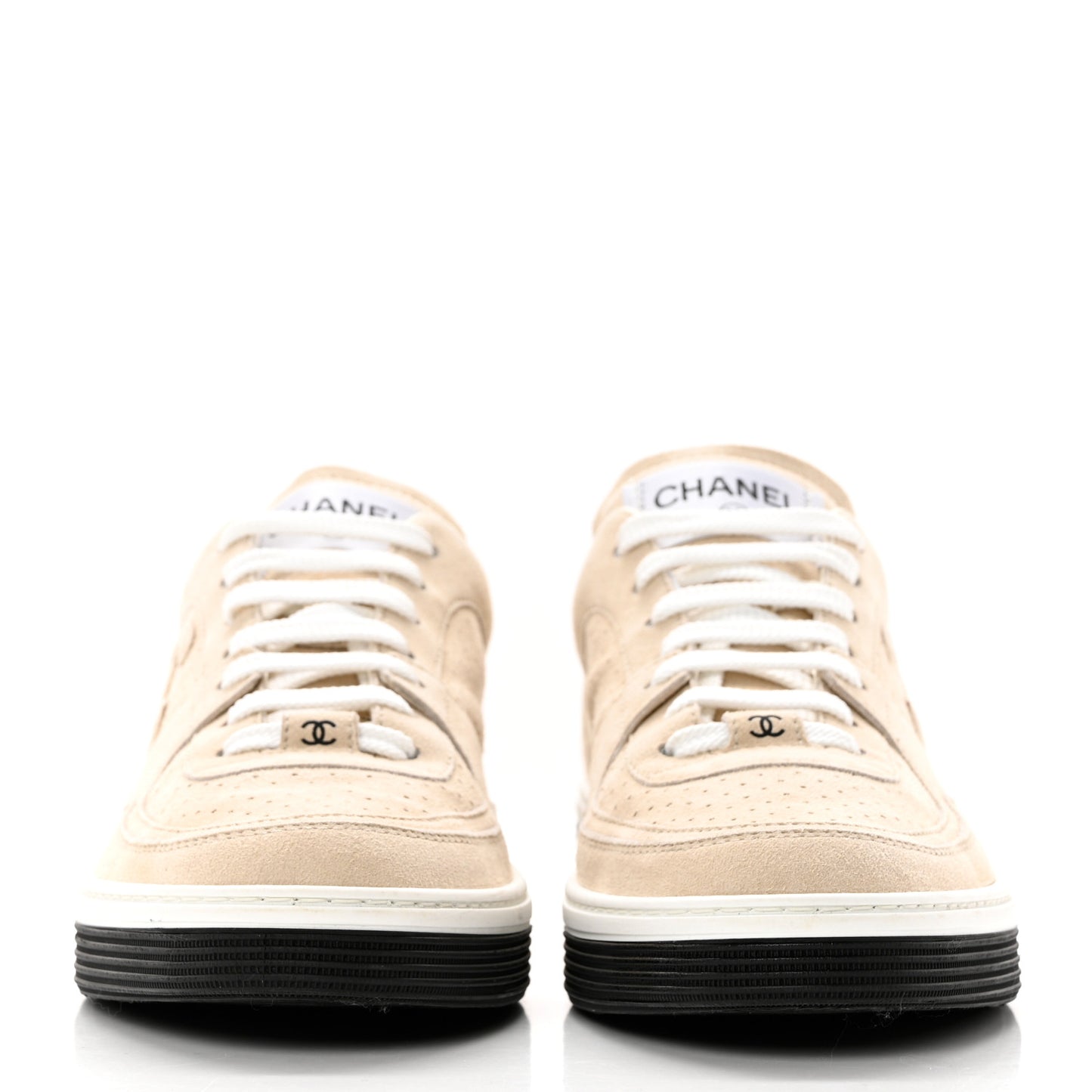 Suede Kidskin Womens CC Sneakers 41 Light Beige
