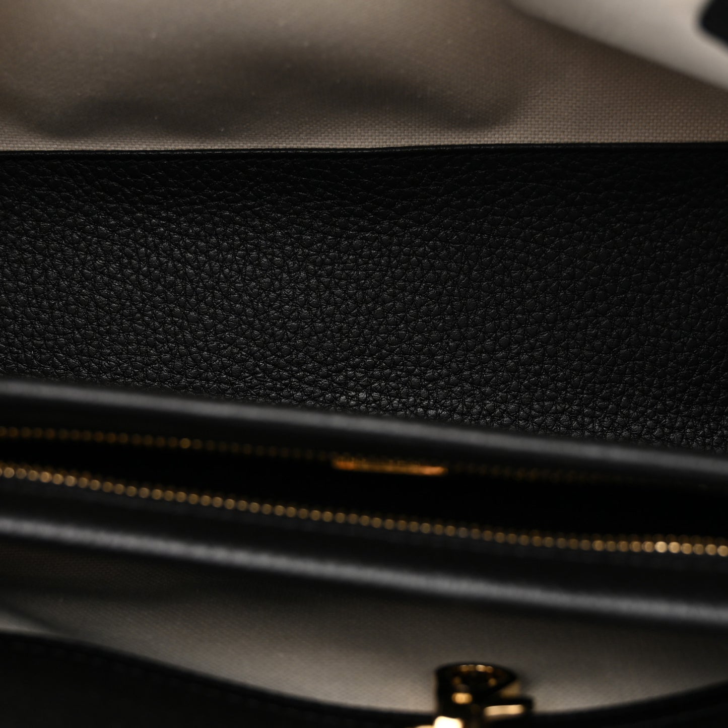 Grained Calfskin Urban Essentials Small Shopping Bag Black