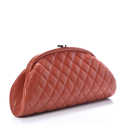 Chanel Lambskin Quilted Timeless Clutch Red 3 of 8
