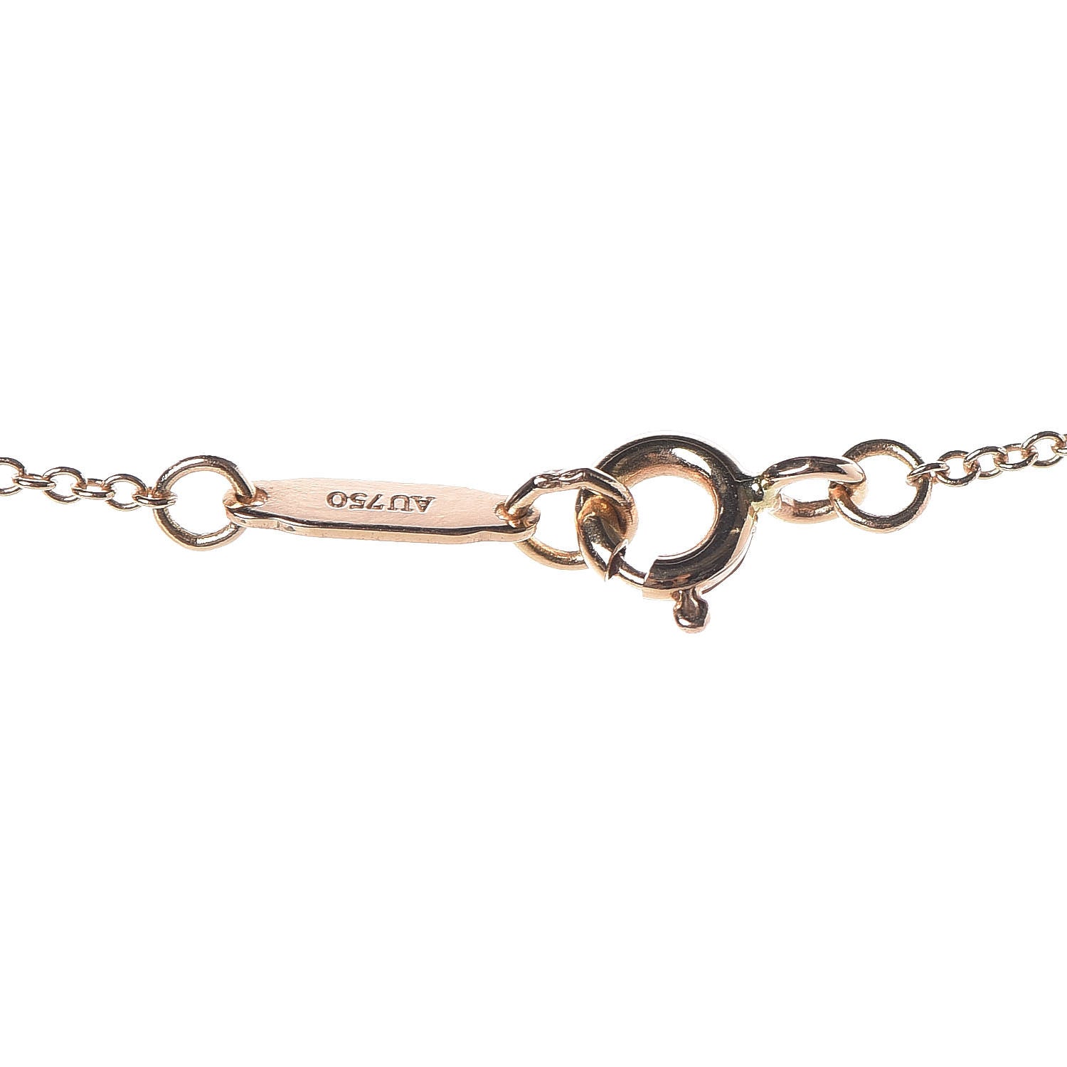 Tiffany 18K Rose Gold Mini Bow Pendant Necklace 4 of 5