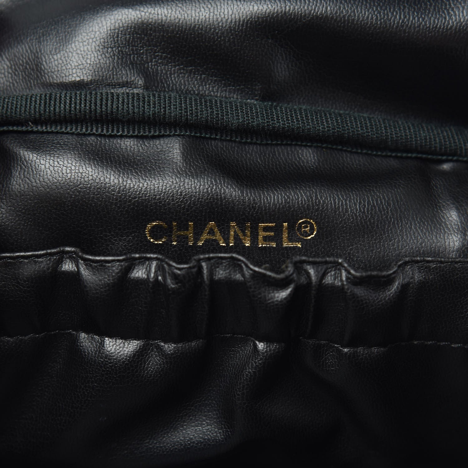 Chanel Caviar Vanity Cosmetic Case Black 6 of 10