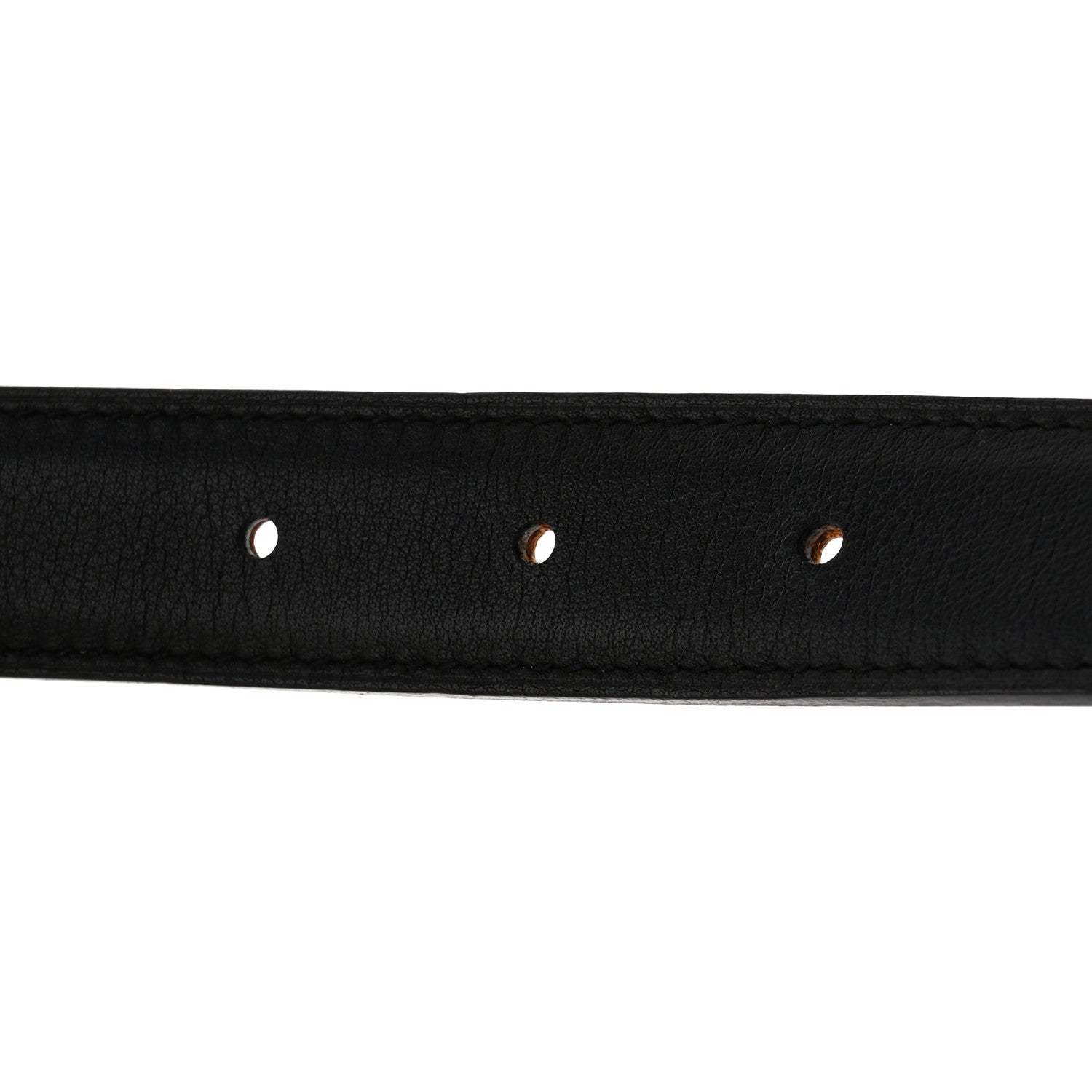 Hermes Swift Epsom 24mm Belt Strap 80 32 Black Gold 7 of 8