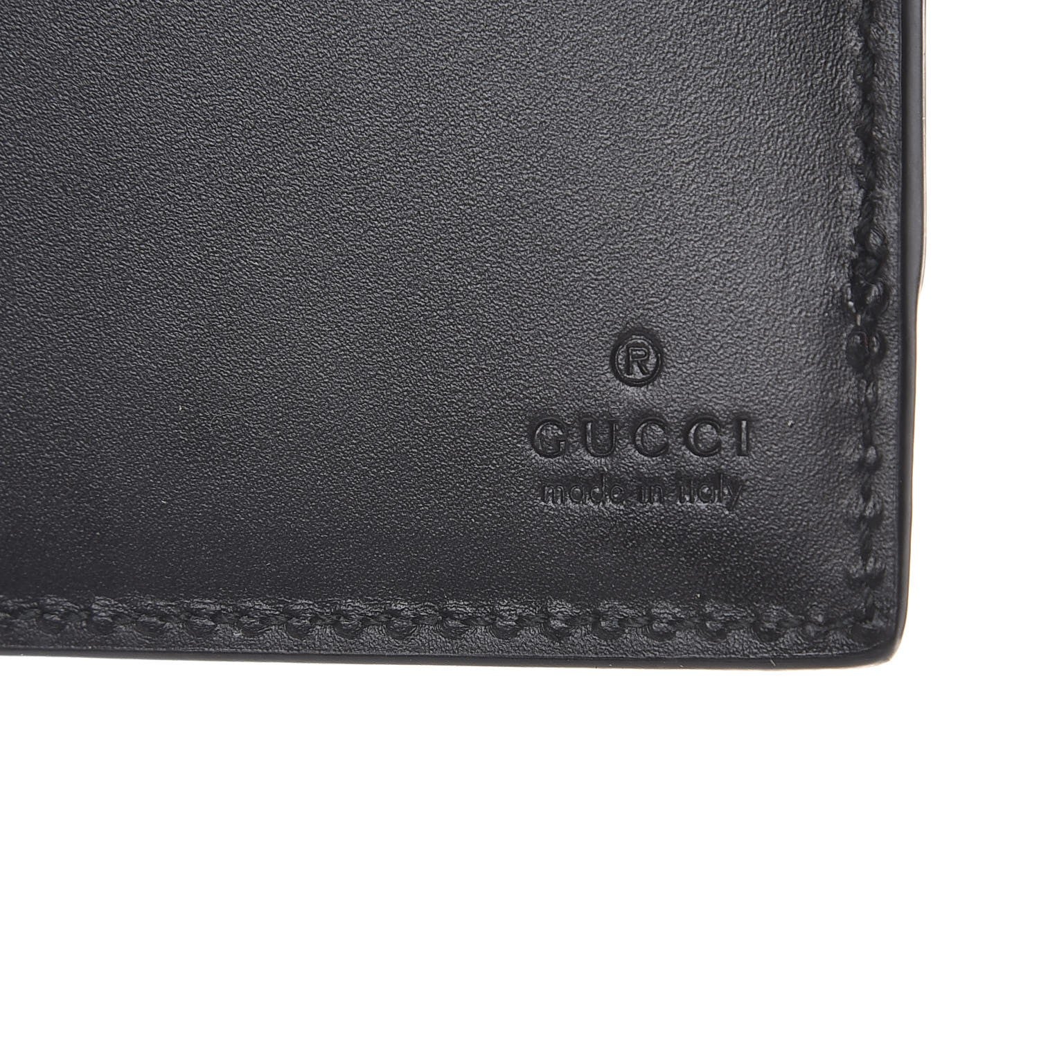 Gucci GG Supreme Monogram Bi-Fold Wallet Black 7 of 9