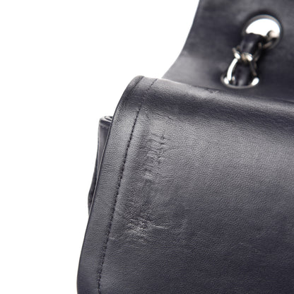 Chanel Lambskin Quilted Jumbo Double Flap Navy 9 of 12