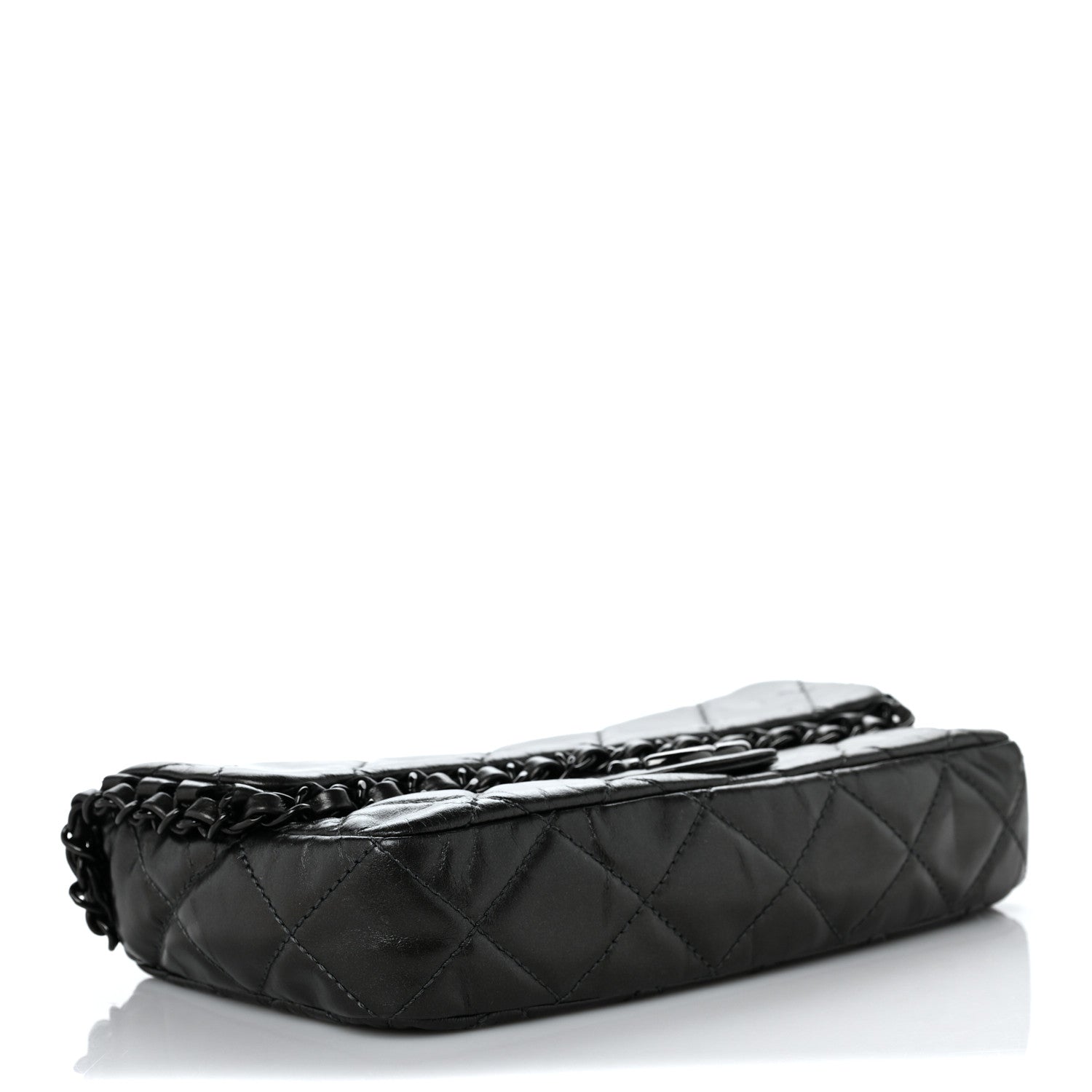 Chanel Calfskin Quilted Small Chain Me Flap So Black 4 of 9