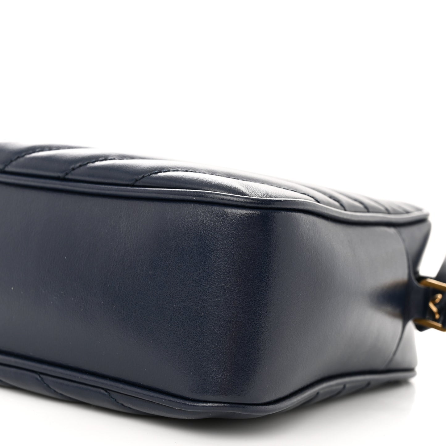 Calfskin Matelasse Monogram Lou Camera Bag Navy