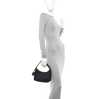 Prada Tessuto Nylon Mini Re-Edition 2000 Bag Black 2 of 9