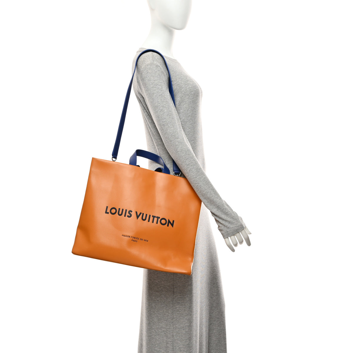 Louis Vuitton Cowhide Shopper Bag MM Safran 2 of 11