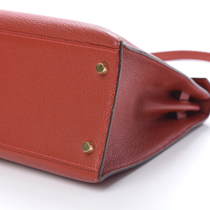 Hermes Chevre Mysore Kelly Sellier 28 Vermillion 39 of 40