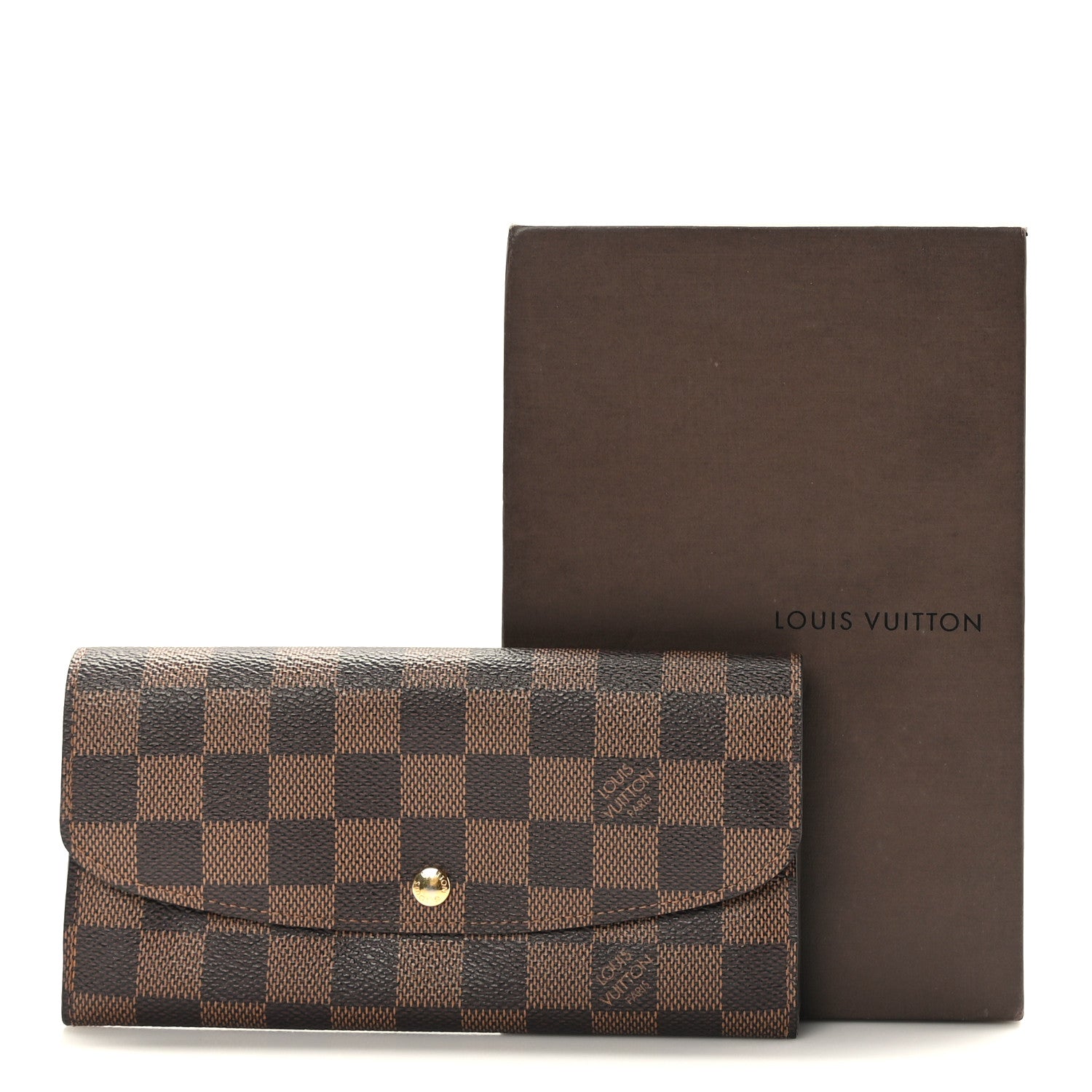 Louis Vuitton Damier Ebene Emilie Wallet 9 of 9