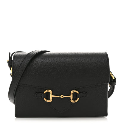 Gucci Calfskin Horsebit 1955 Shoulder Bag Black 1 of 12